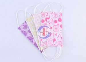 花色水刺无纺布口罩/儿童款